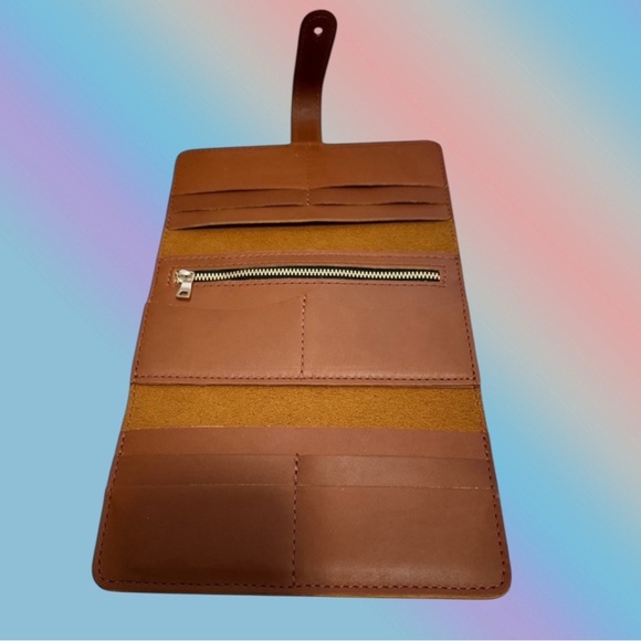 🦄 Portland Leather Trifold Wallet in Honey! - Picture 4 of 5